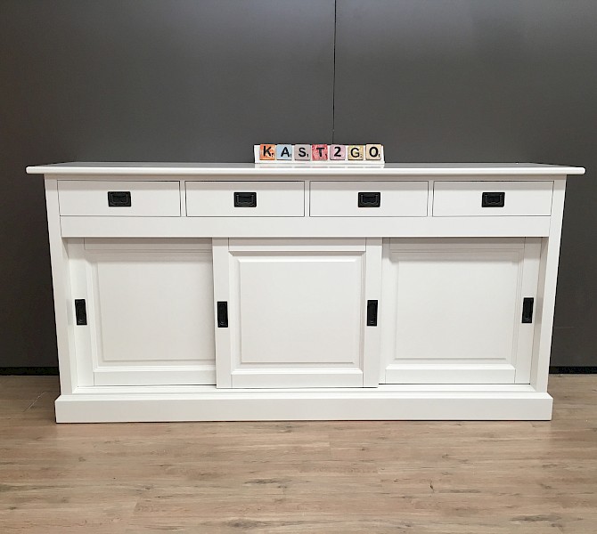 Sideboard Fleur Weiß / Weiß 180